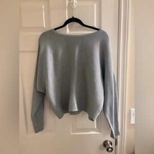 Grey Super Soft Grey Cable & Gauge XL long sleeve
